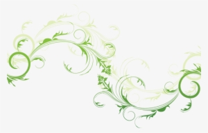 Green Floral Png - Green Swirls