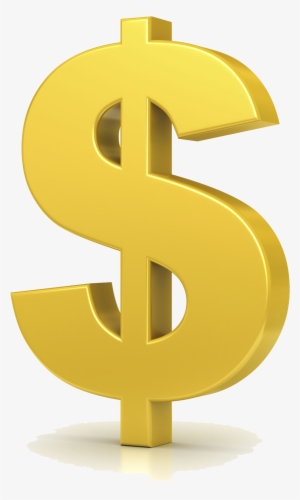 Gold Dollar Png Clipart - Dollar Sign Gold Png