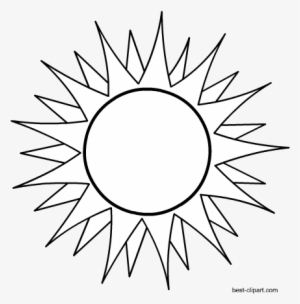 Black And White Hot Sun Clip Art - Indiana Flag Redesign