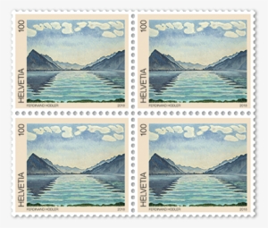 Ferdinand Hodler - Lake Thun, Symmetric Reflection