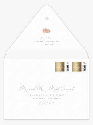 Watercolor Invitation Envelope - Envelope