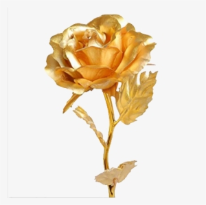 Golden Rose Png Download Image - Gift