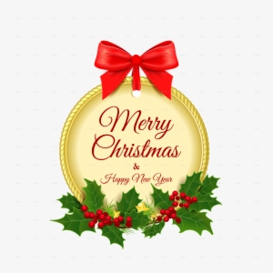 Merry Christmas Decoration By Artleska Graphicriver - Merry Christmas Font Png