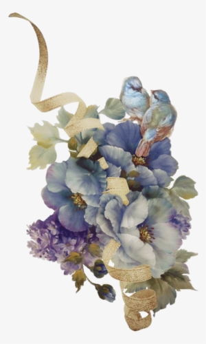 Free Flowers And Plants ﻿ - Retro Vintage Transparent Flowers