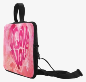 I Love You Watercolor Laptop Handbags 17" - Qc Laptop Bag The Division Bell Pink Floyd Sleeve Case