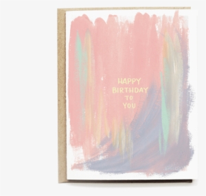 Pastel Abstract Birthday Card - Greeting Card