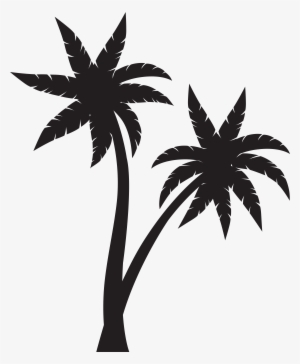 Black Palm Tree Png Download