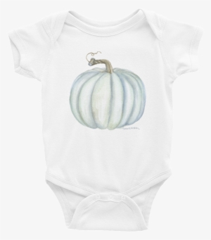 Teal Gray Pumpkin Watercolor Infant Bodysuit - Hatchesandmatches Baby Bear Personalized Bodysuit -