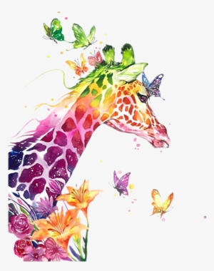 50 Best Watercolor Paintings From Top Artists Around - Giraffe Painting
