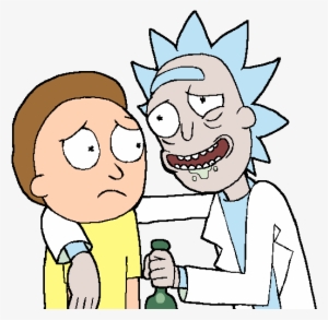 At The Movies - Rick And Morty Transparent Background