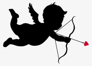 Clip Royalty Free Download Arrow Silhouette Clip Art - Cupid Clip Art