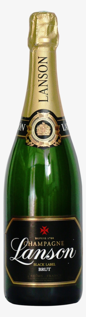Wine Bottle Png Image - Lanson Brut Black Label Non Vintage Champagne