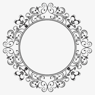 Picture Frames Decorative Borders Line Art Decorative - Round Design Frame Png