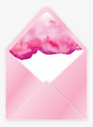 Watercolour Envelope Liner Pink - Watercolor Painting