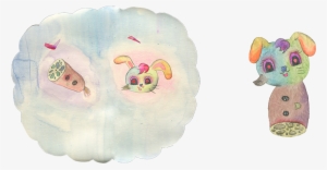 Look At The Sound Of A Story,outu,2015 Watercolor On - Figurine