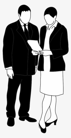 Graphic Library Library People Standing And Talking - Businessperson