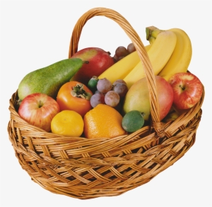 Fruit Basket Png Clipart - Basket Of Fruits Png