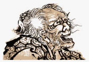 Artist Shunga Work Of Art Ukiyo-e - Hokusai Art Old Man