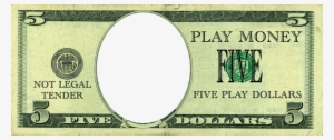 $5 Bill Clipart Collection Svg Royalty Free Stock - 5 Dollar Bill Play Money