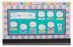 Watercolor Classroom Jobs Mini Bulletin Board Alternate - Watercolor Bulletin Board