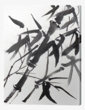 Chinese Painting Bamboo In Wind Canvas Print - Art Print: Jim80's Chinese Painting Bamboo In Wind,
