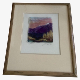 Barbara Coast, Mixed Media Watercolor Painting “aspen - Picture Frame