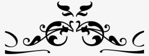 Decorative Borders Decorative Arts Drawing Computer - Floral Border Black Png