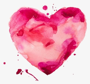 Heart Pink Watercolors Watercolor Watercolours Watercol - Heart Painting