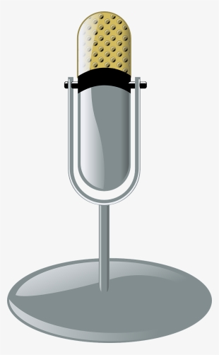 Free Vector Old Microphone Cleanup Style Clip Art - Microphone Clip Art