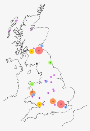 Map Of Wikimedia Uk Events In 2016-17 - Map