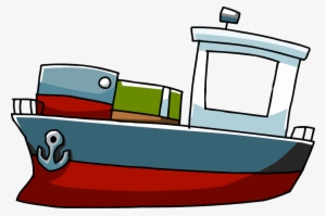 Cartoon Boat Png - Cargo Ship Cartoon Png