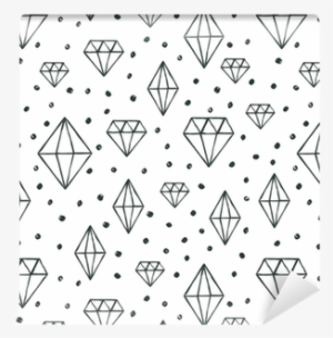 Vector Seamless Pattern With Hand Drawn Watercolor - Stock Illustration