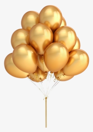 Share This Image - Gold Color Balloons