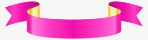 Pink Banner - Pink Ribbon Banner Png