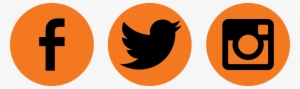Social Media Icons Black And Orange