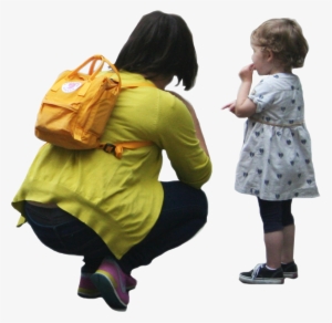 People Cutouts - - Person With Kid Png