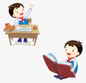 This Graphics Is Cartoon Student Character Elements - 学生 卡通