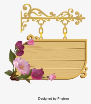 Beautiful Cartoon Lovely Vintage Hand Painted Wooden - Rose