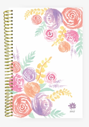 2017 Daily Planner Pre-order, Watercolor Flowers