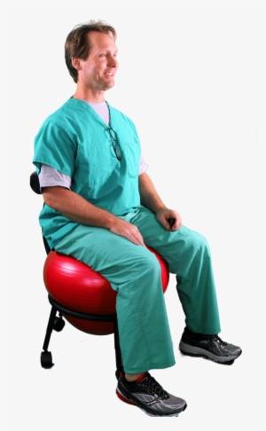 Therapeutic Ball Seat-helps Build A Healthier Back, - Pain