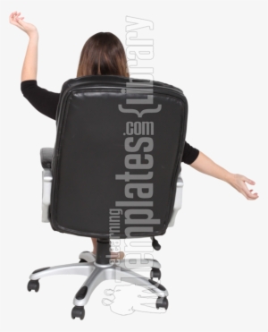 Arms Folded, Rear View, Back, Sitting, Seated, Image - Office Chair