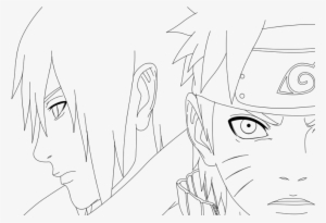 Clip Royalty Free Download And Sasuke Lineart By Soulexodia - Naruto And Sasuke Lineart