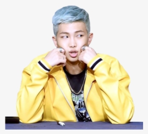 Blue Haired Namjoon Png - Namjoon Cute Png