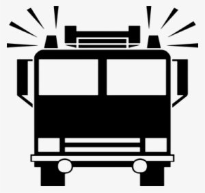 Fire Fireman Firemen Icon Sirens Transport - Fire Truck Silhouette Vector Free
