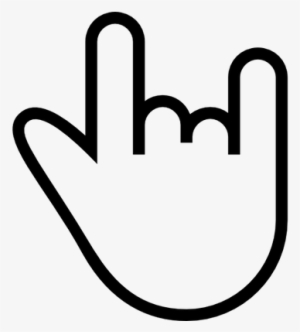 Rock N Roll Hand Sign - Rock Hand Sign Png