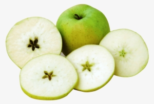 Free Png Apple With Slices Png Images Transparent - Portable Network Graphics
