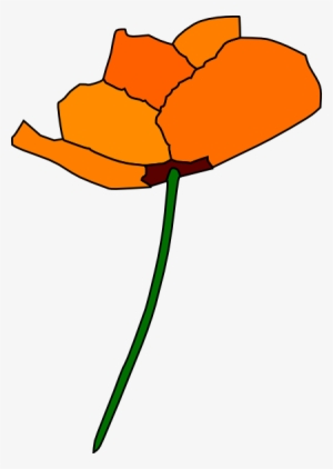 California Outline Clip Art At Clker - California State Flower Clipart