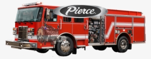 For Firefighters Who Work Hard, Pierce Ford Power Stroke® - Fire Truck Transparent Png