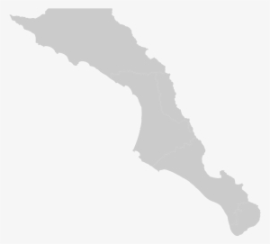 Blank Map Of Baja California Sur - Baja California Sur