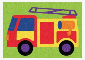 Lauri® Crepe Rubber Puzzle Fire Truck - Lauri Crepe Rubber Puzzles - Fire Truck